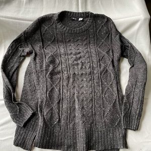 Urban Outfitters BDG Cable High/Low Crew Neck Sweater